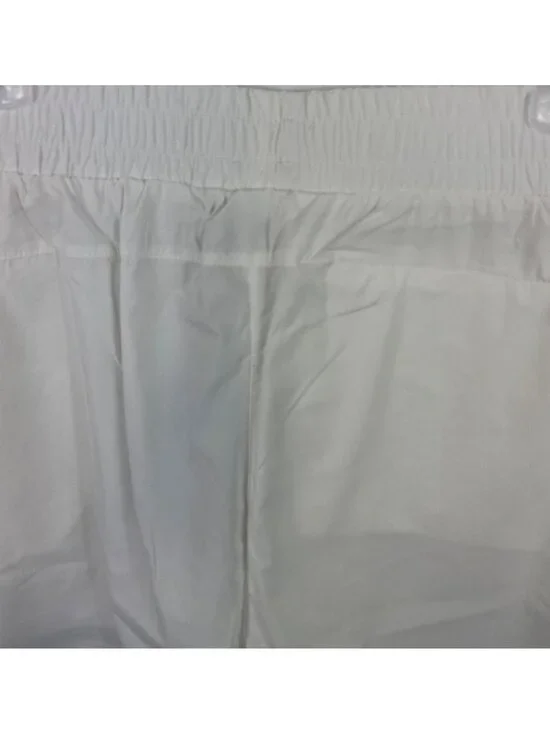 Traj3ctory Lightweight White Shorts With Gray Trim Elastic Waistband Womens XL - Picture 6 of 10